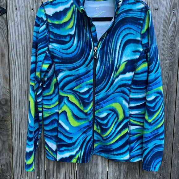 Andrea Jovine Core Zip up Quick Dry Running Jacket Sz Large - Picture 2 of 10